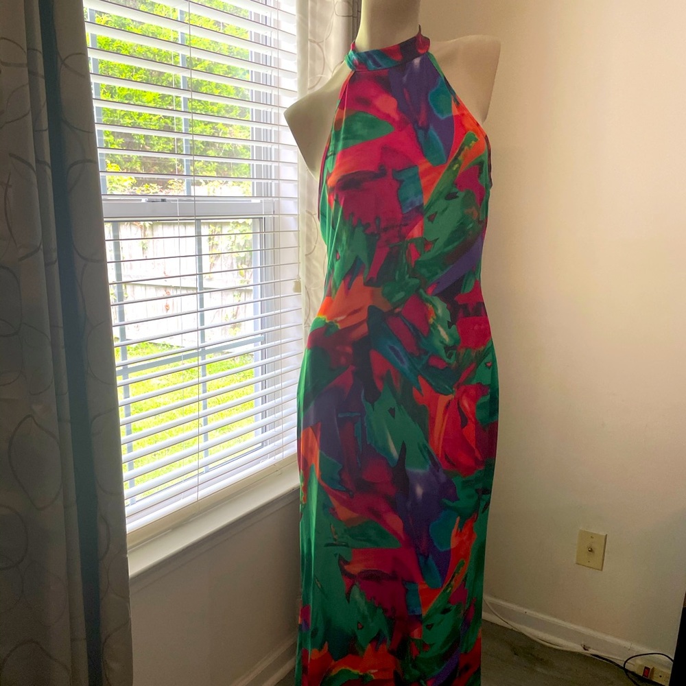 Flower print dress